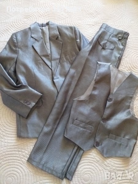 Детски костюм  , сако  ,  панталон , елек  146 / 152, снимка 1