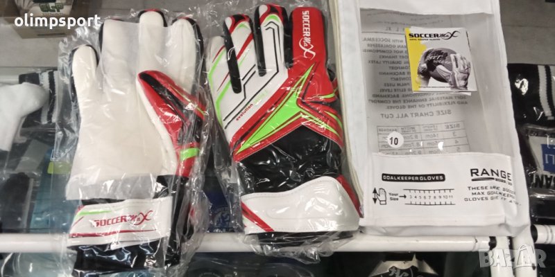 вратарски ръкавици soccer max нови с чанта за съхранение размер 10 латекс 3 мм, снимка 1