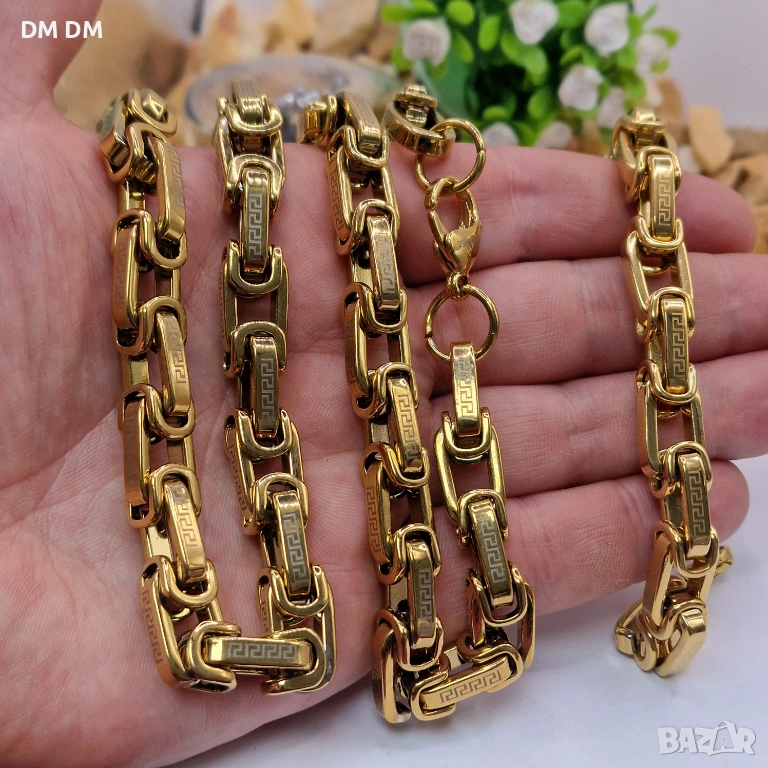 Комплект „Greek Link Supreme“ 18К позлата✨, снимка 1
