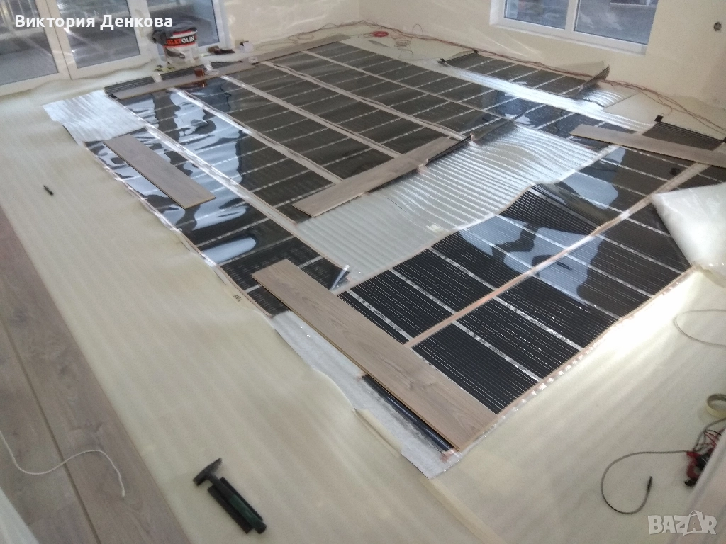 Подово отопление с ламинат, снимка 1