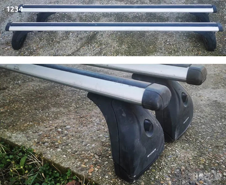 Алуминиев багажник напречни греди THULE EXODUS fix points, снимка 1