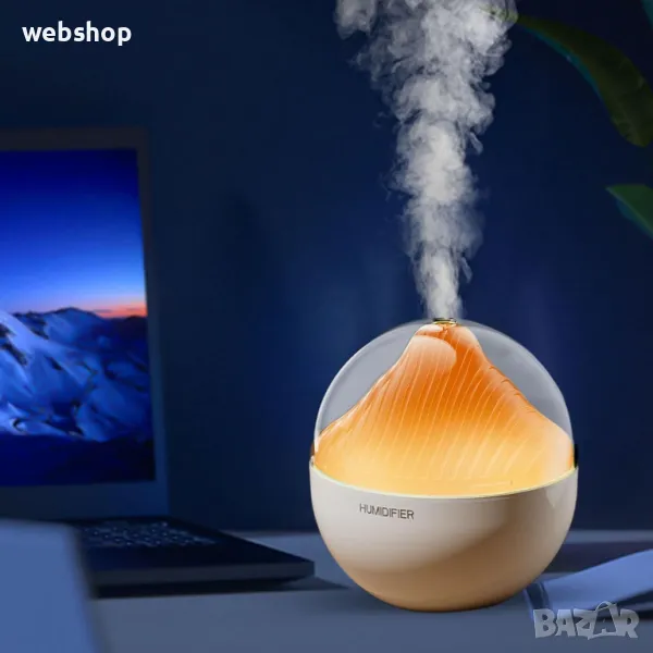 Овлажнител на въздух , Арома дифузер с ефектен дизайн, 400ml, снимка 1