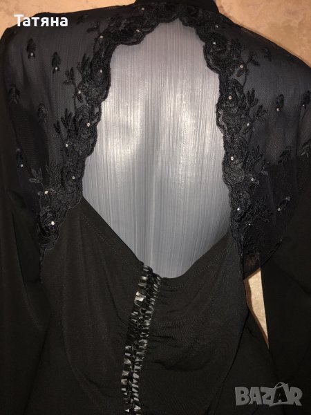 Блуза с гол гръб с бродерия, снимка 1