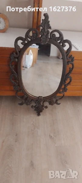 Месингово бароково огледало, снимка 1