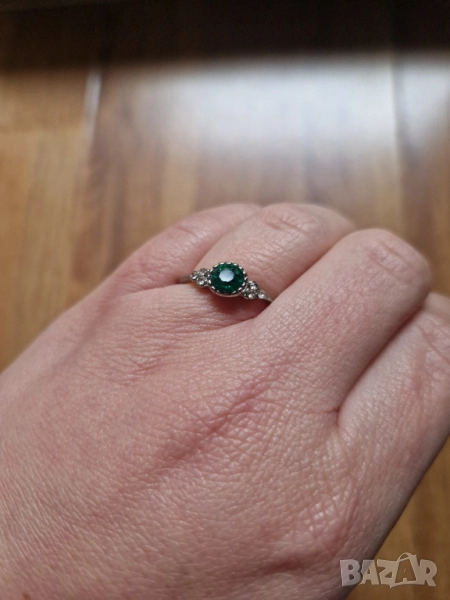 ПРОМОЦИЯ! ДВА ЗА ЕДИН пръстени със зелени камъни, снимка 1