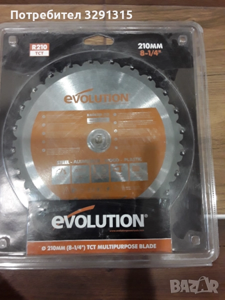 Evoluition диск за метал, дърво, снимка 1