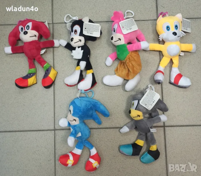 Плюшени Соник /SONIC герои 20см - 12лв, снимка 1