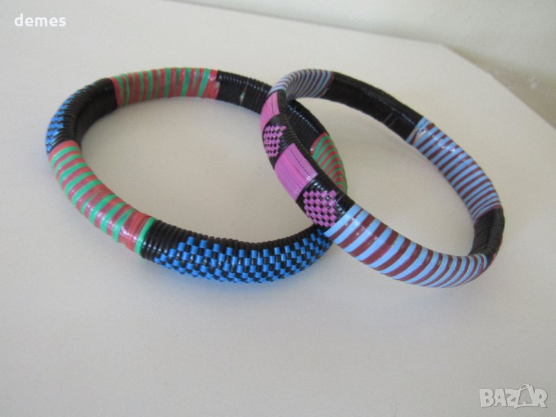  Сет от два броя африкански гривни, снимка 1