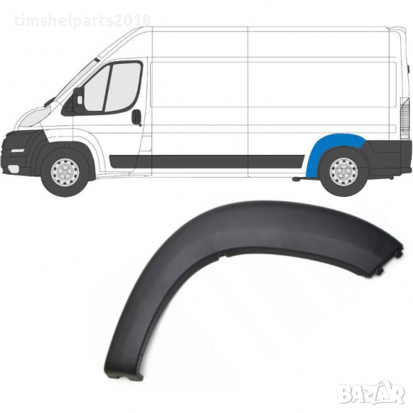 Вежда Лява/Дясна заден калник за FIAT Ducato, PEUGEOT Boxer, CITROEN Jumper след 2006 год., снимка 1