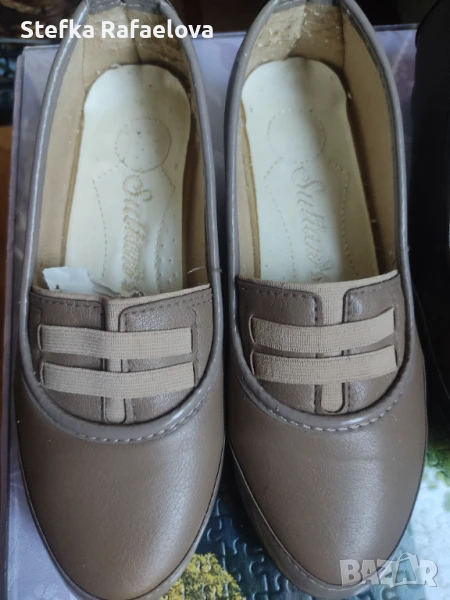 Бежови дамски обувки, снимка 1