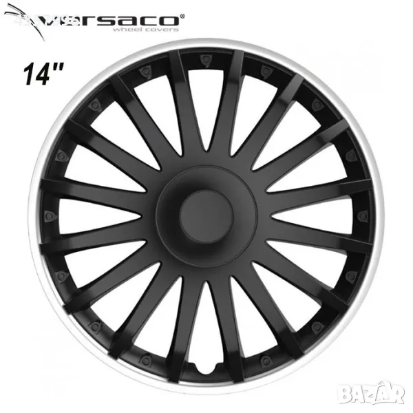 Тасове за джанти 14'' Versaco Crystal SO Black, снимка 1