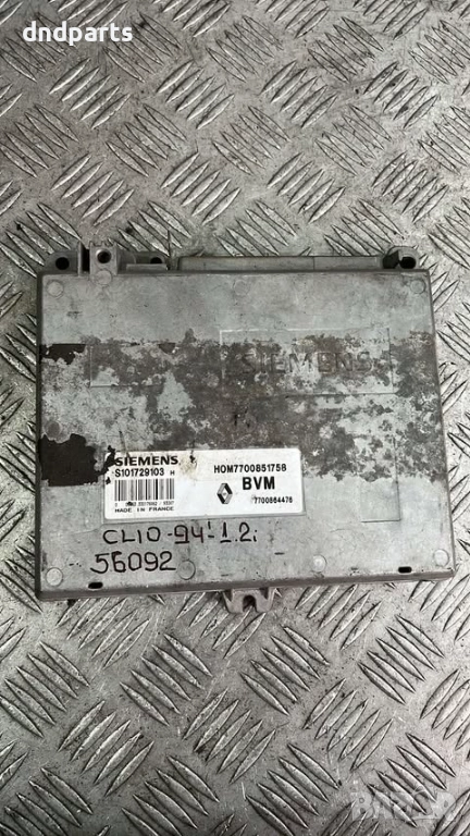 Компютър Renault Clio 1.2i 1994г. S101729103 7700851758 , снимка 1
