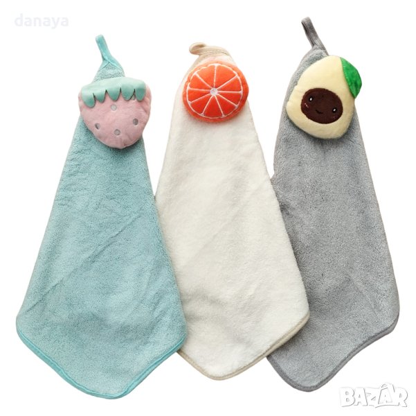 4064 Микрофибърна кърпа за ръце Портокал Авокадо Ягода, снимка 1