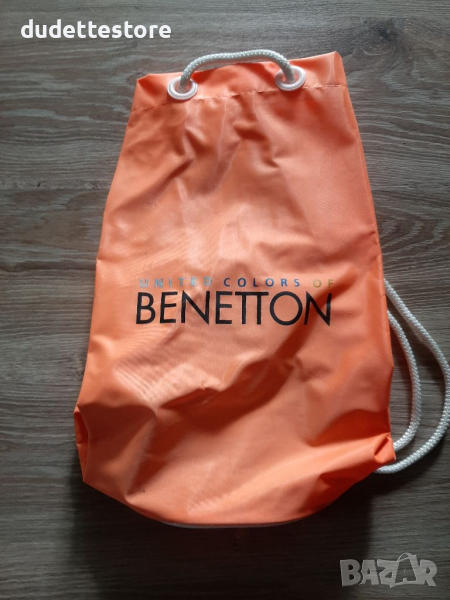 Раница чанта торба Beneton оранжева, снимка 1