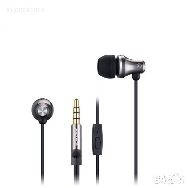 Слушалки с микрофон FENDA Spiro E260 Черни, слушалки тип "тапи"за уши, In-Ear Stereo Earphones, снимка 1