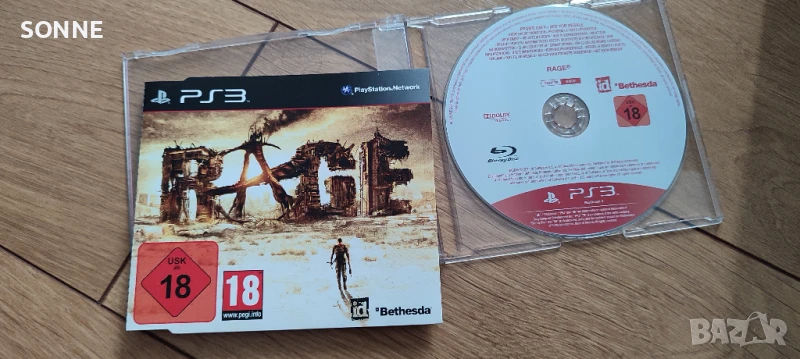 RAGE PS3 - Blu-Ray Disc /Видео игра, снимка 1