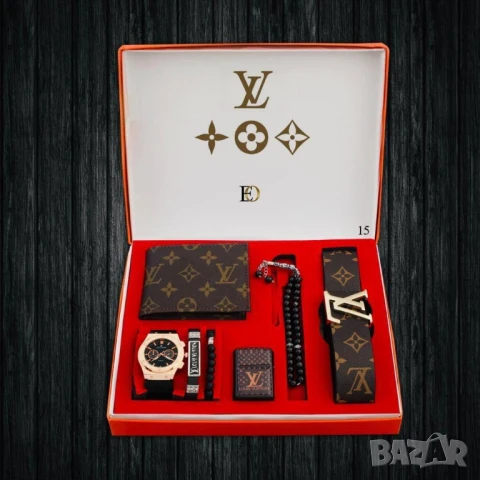 подаръчни комплекти philipp phlein louis vuitton hubloy hugo boss burberry gucci , снимка 17 - Подаръци за мъже - 51403271