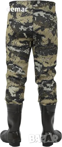 UNISPO Неопренови ботуши до кръста, подсилен колан за кръста и подложки за коленете, XS, снимка 2 - Екипировка - 49708546