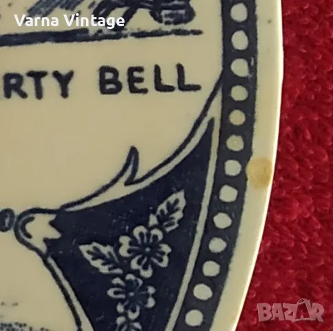 Колекционерска порцеланова чиния Historic Philadelphia, PA. , снимка 2 - Колекции - 49855500