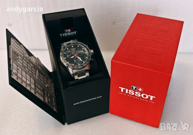  TISSOT SUPERSPORT CHRONO T125.617.11.051.00 ЧИСТО НОВ часовник кутия 100% оригинал , снимка 3 - Мъжки - 53707327