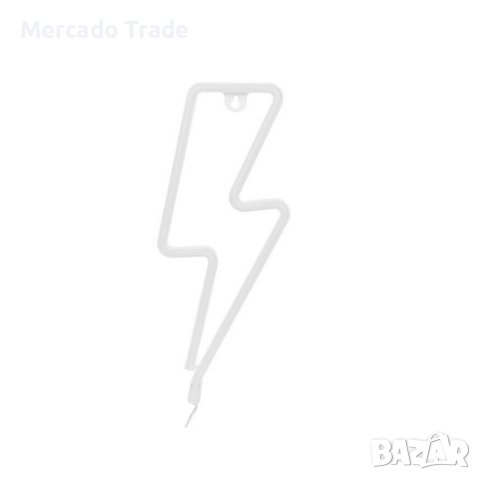 Декоративна LED неонова лампа Mercado Trade, Светкавица, с USB, снимка 2 - Декорация за дома - 41687742