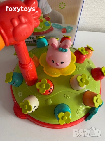 Бебешка играчка - Зайче, моркови и чук, снимка 4 - Образователни игри - 51619070