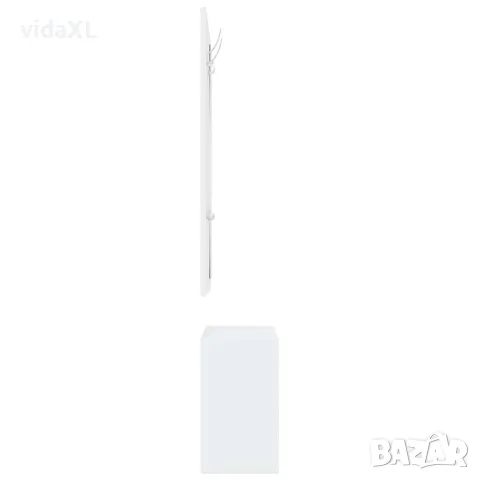 vidaXL 3-в-1 портманто, бял, инженерно дърво, снимка 5 - Портманта - 56147092