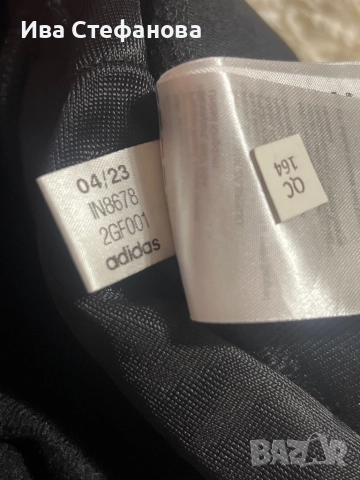 Нов 100 %  оригинален спортен ежедневен черен панталон Adidas Адидас розов кант, снимка 6 - Спортни екипи - 51762506