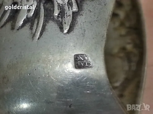 стара посребрена щипка , снимка 4 - Антикварни и старинни предмети - 49691246