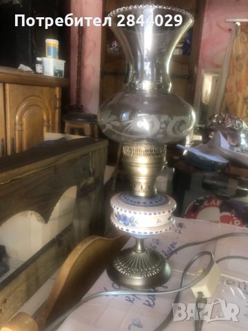 продавам нощна лампа имитация на старинна газова лампа, снимка 7 - Антикварни и старинни предмети - 41638253