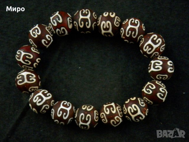 ГРИВНА  ТИБЕТ НЕПАЛ ХИМАЛАИ АХАТ ДЗИ МЪНИСТА ЩАСТИЕ И ДОБЪР КЪСМЕТ 