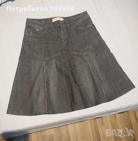 дънкова пола - Л размер, снимка 5 - Поли - 50988037