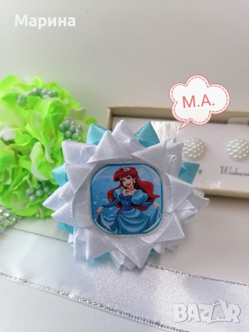 Диадема за коса с панделка Малка русалка Ариел, снимка 6 - Шноли, диадеми, ленти - 41973187