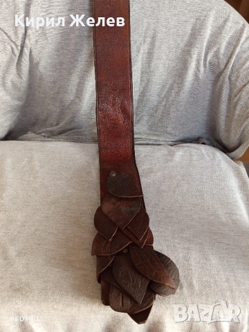 Винтидж кожен колан Арт дизайн много красив 26582, снимка 7 - Колани - 51868865