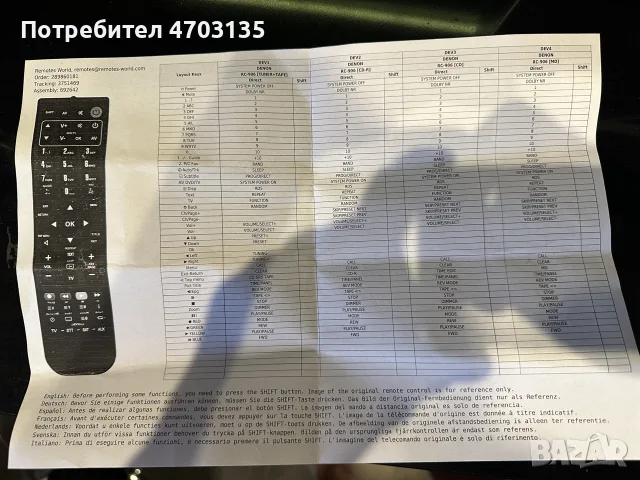 дистанционно Rc-906, снимка 2 - Ресийвъри, усилватели, смесителни пултове - 55157846