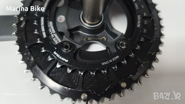 Шосеен курбел Shimano Ultegra 6800 с овални плочи Rotor QRings Qarbon| 172.5, снимка 9 - Части за велосипеди - 52932828