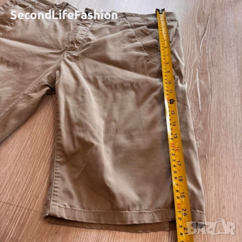 Дамски къси панталони G-Star Raw Laundry Bronson Chino, размер 30, кафяви, снимка 4 - Къси панталони и бермуди - 53047293