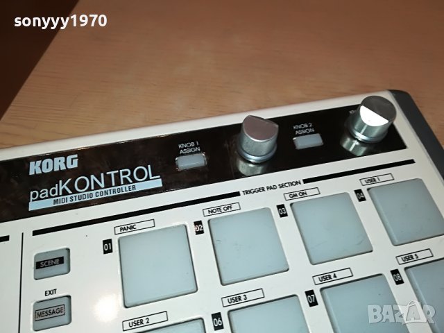 KORG PAD KONTROL-MIDI STUDIO CONTROLLER-ENGLAND 2311221405, снимка 7 - Ресийвъри, усилватели, смесителни пултове - 38770110