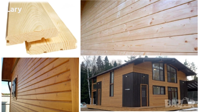 Дървена ламперия. Оградни дъски, снимка 3 - Облицовки - 52398786