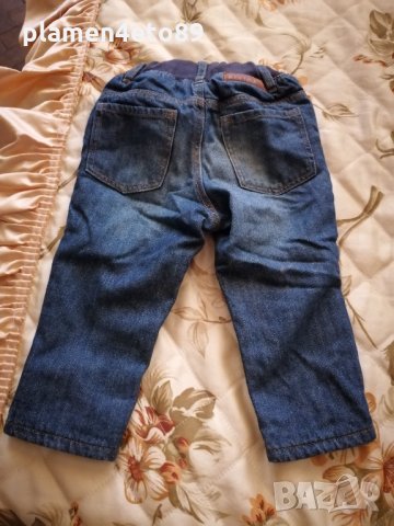 Детски дънки 6-9 месеца , снимка 1 - Панталони и долнища за бебе - 33908916