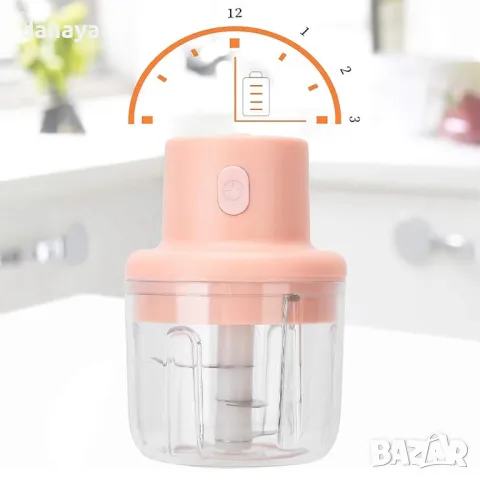 5452 Безжичен мини чопър за чесън месо подправки, 250 мл, USB, снимка 7 - Аксесоари за кухня - 47979915