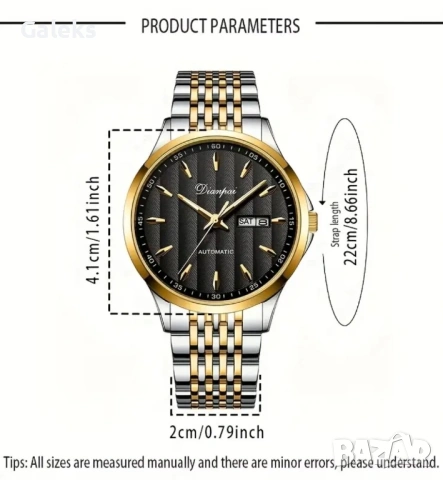 Мъжки Аристократичен бизнес часовник Dianpai* автоматик! , снимка 6 - Мъжки - 53049932