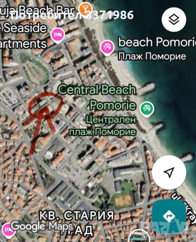 Уютен апартамент с двор в Поморие, снимка 13 - Квартири, нощувки - 53699388