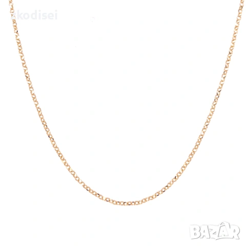 Златен синджир 2,63гр. 42,0см. 14кр. проба:585 модел:37713-4, снимка 2 - Колиета, медальони, синджири - 53826609