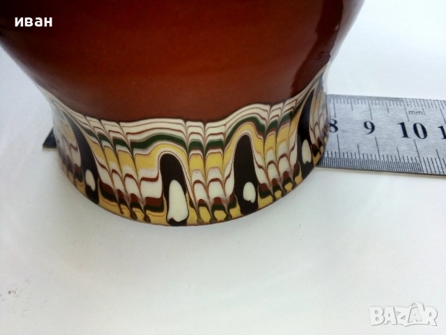 Стари неупотребявани глинени чаши 6бр.комплект, снимка 8 - Антикварни и старинни предмети - 52886475