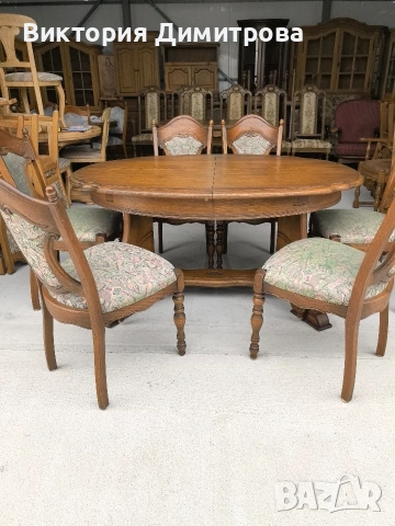 Комплект трапезария: маса и 6 стола