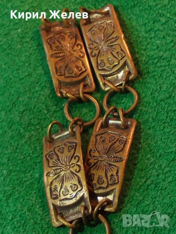 ВИНТИДЖ БРОНЗОВА ГРИВНА с ПЕПЕРУДИ 15358, снимка 5 - Гривни - 30665866