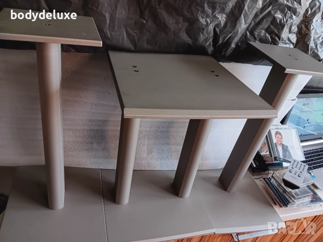 дървени стойки за тонколони и аудио системи, снимка 2 - Тонколони - 52221989