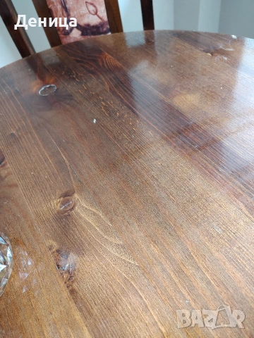 Разтегателна трапезна маса от масив, снимка 6 - Маси - 53675947
