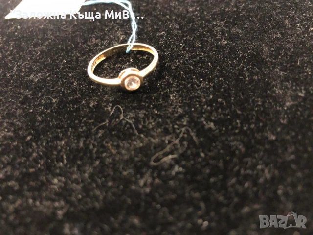 Златен ДАМСИ ПРЪСТЕН 1,3ГР 14К РАЗМЕР 15-55, снимка 3 - Пръстени - 53242223